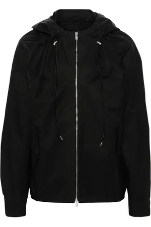 Lanvin Homme, Vestes, Noir, Taille: XL Veste coupe-vent à capuche
