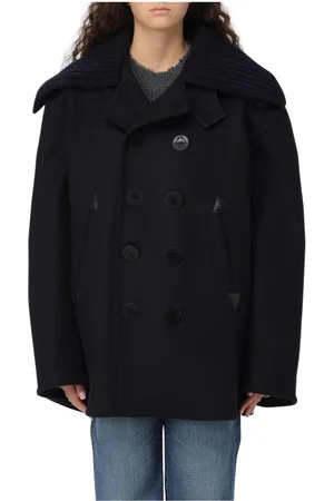 Dsquared2 Femme, Manteaux, Bleu, Taille: 40 FR Manteau Bleu Marine Élégant Stylé Polyvalent