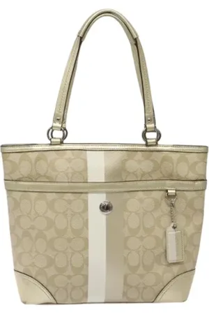 Coach Femme, Pre-owned, Jaune, Taille: ONE Size Pre-owned Cuir sacs-main