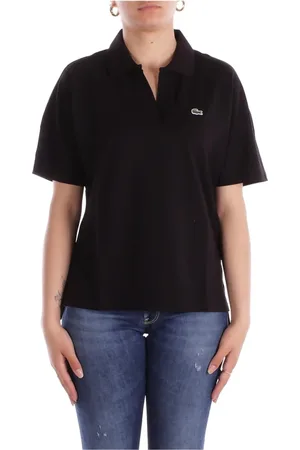 Lacoste Femme, Tops, Noir, Taille: 40 FR Polos et T-shirts Polo noirs