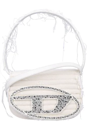 Diesel Femme, Sacs, , Taille: ONE Size Sac Blanc avec Strass