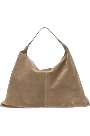 Brunello Cucinelli Femme, Sacs, Gris, Taille: ONE Size Sac à bandoulière en cuir gris