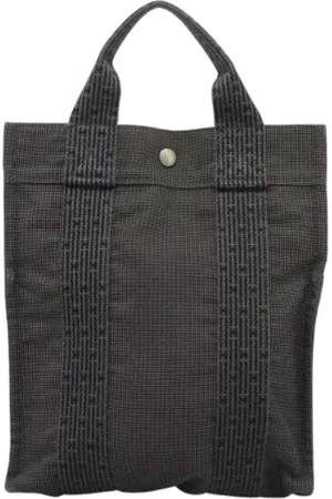 Hermès Femme, Pre-owned, Gris, Taille: ONE Size Pre-owned Toile sacs-dos