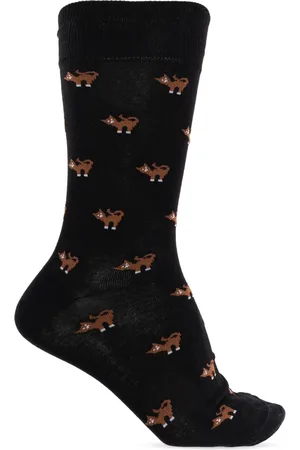 Paul Smith Homme, Sous-vêtements, Noir, Taille: ONE Size Chaussettes à thème de chat