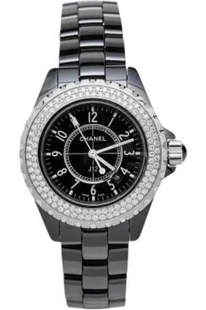 CHANEL Femme, Pre-owned, Noir, Taille: ONE Size Pre-owned Acier inoxydable montres