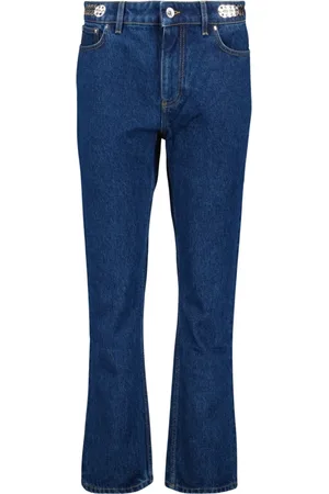 Paco rabanne Femme, Jeans, Bleu, Taille: W26 Jean Vintage Coupe Droite en Denim Bleu
