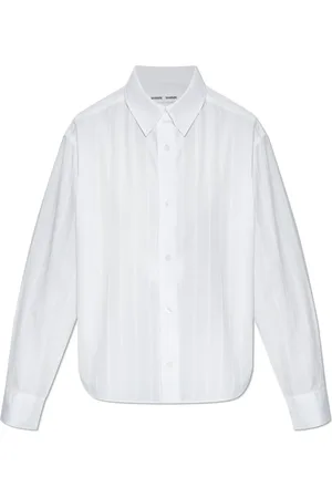 Samsøe Samsøe Femme, Blouses et Chemises, Blanc, Taille: 38 FR Chemise Saatrani