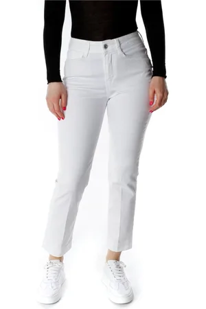 Drykorn Femme, Pantalons, Blanc, Taille: W25 L32 Pantalon Cropped Slim-fit