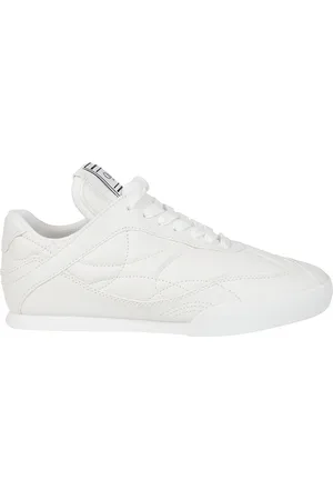 Chloé Femme, Chaussures, Blanc, Taille: 38 EU Baskets en Cuir Blanc Lacets Bout Rond