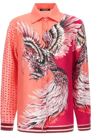 Roberto Cavalli Femme, Blouses et Chemises, Multicolore, Taille: 44 FR Chemise à imprimé patchwork d