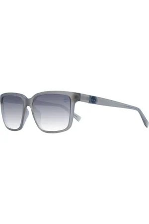 Timberland Homme, Accessoires, Gris, Taille: ONE Size Lunettes de Soleil Carrées Grises pour Homme Polarisées