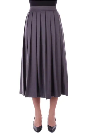 H2O Femme, Jupes, Gris, Taille: 46 FR Jupe Anthracite à Fermeture Éclair