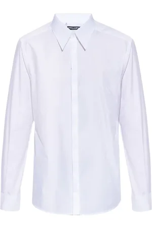 Dolce & Gabbana Homme, Chemises, Blanc, Taille: XL Chemise à monogramme