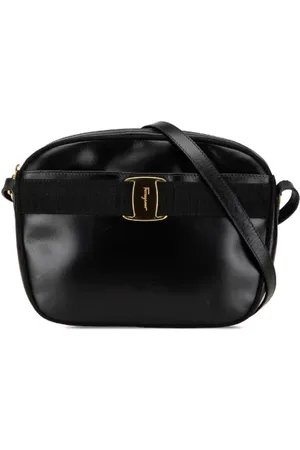 Salvatore Ferragamo Femme, Pre-owned, Noir, Taille: ONE Size Pre-owned Cuir sacs-bandouliere