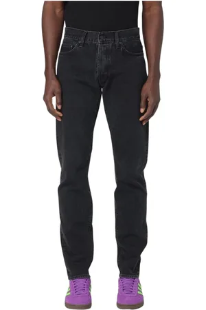 Carhartt Homme, Jeans, Noir, Taille: W30 Jean Bleu Classique Jambe Droite