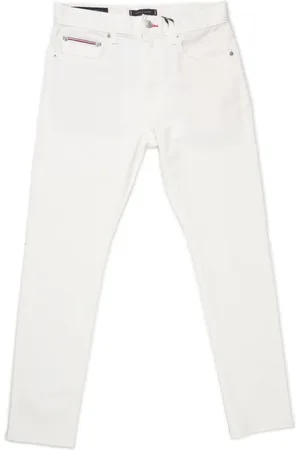 Tommy Hilfiger Homme, Jeans, Blanc, Taille: W34 Jeans Blancs en Coton Style 5 poches