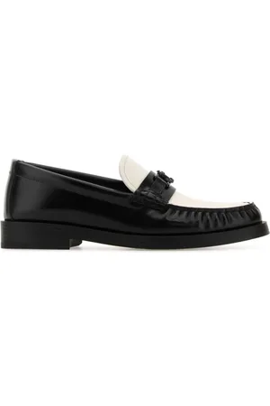 Jimmy Choo Femme, Chaussures, Noir, Taille: 36 1/2 EU Mocassins Addie bicolores en cuir