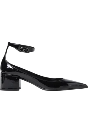 VALENTINO GARAVANI Femme, Chaussures, Noir, Taille: 39 EU Escarpins Noirs en Cuir Verni à Talons Hauts