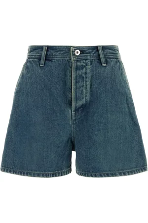 Jil Sander Femme, Shorts, Bleu, Taille: W27 Shorts en Denim pour un Look Élégant