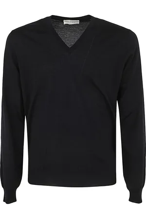 FILIPPO DE LAURENTIIS Homme, Pulls, Noir, Taille: 3XL Pull en laine mérinos col V