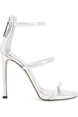 Giuseppe Zanotti Femme, Chaussures, Gris, Taille: 39 EU Talons hauts ouverts élégants noirs