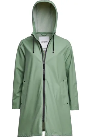 Stutterheim Unisex, Vestes, Vert, Taille: 3XS Imperméable léger à zip