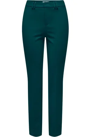 ONLY Femme, Pantalons, Vert, Taille: 42 FR L32 Pantalon Vert Foncé Automne/Hiver