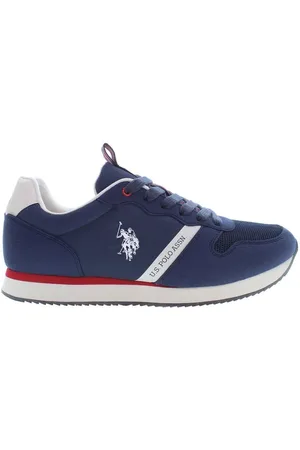 U.S. Polo Assn. Homme, Chaussures, Bleu, Taille: 44 EU Baskets en Polyester Bleu avec Détails Contrastants