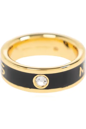 Marc Jacobs Femme, Accessoires, Noir, Taille: 45 MM Bague avec logo