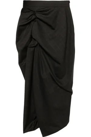 Vivienne Westwood Femme, Jupes, Brun, Taille: 36 FR Jupe Panther Marron