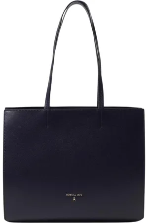 Patrizia Pepe Femme, Sacs, Bleu, Taille: ONE Size Sac à Bandoulière en Cuir Bleu