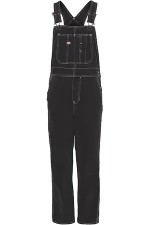 Dickies Femme, Combinaisons et Ensembles, Noir, Taille: 40 FR Salopette Denim Classique