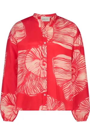 Fabienne Chapot Femme, Blouses et Chemises, Rouge, Taille: 40 FR Lente Blouse