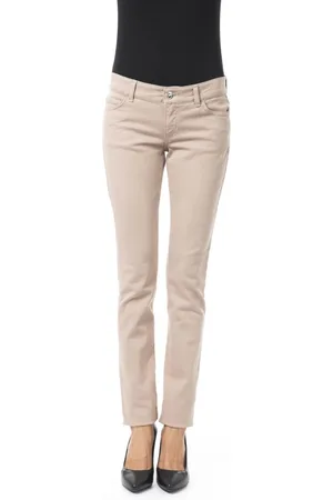 Byblos Femme, Jeans, , Taille: W26 Pantalon Slim Fit avec Détails de Chaîne et Bouton Personnalisé