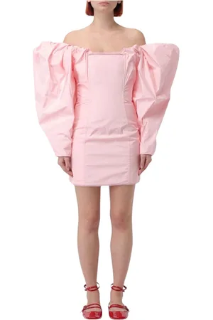 Jacquemus Femme, Robes, Rose, Taille: 32 FR Robe Mini Rose à Manches Bouffantes