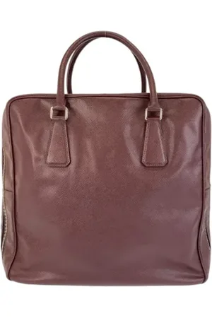 Prada Unisex, Pre-owned, Rouge, Taille: ONE Size Pre-owned Cuir sacs-de-voyage