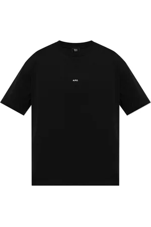 A.P.C. Homme, Tops, Noir, Taille: XL T-shirt avec logo