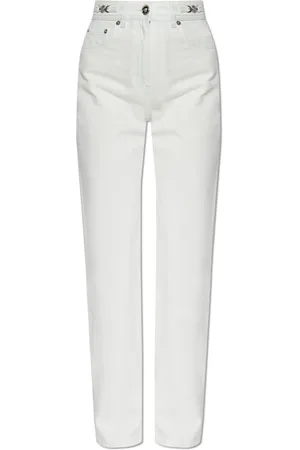 VERSACE Femme, Jeans, Blanc, Taille: W28 Straight-leg jeans
