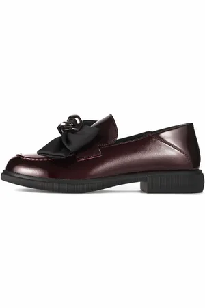 CESARE GASPARI Femme, Chaussures, Rouge, Taille: 41 EU Gloss Bow Mocassins