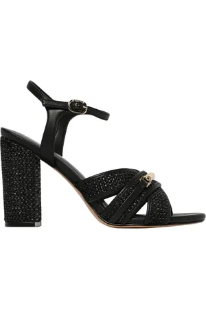 Twin-Set Femme, Chaussures, Noir, Taille: 38 EU Élégantes sandales à talons noirs