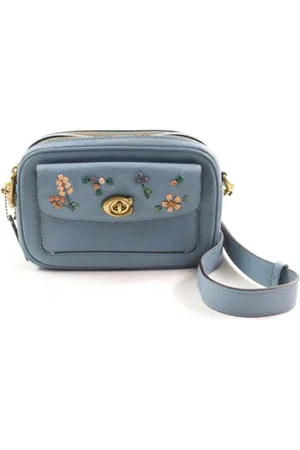 Coach Femme, Pre-owned, Bleu, Taille: ONE Size Pre-owned Cuir sacs-ports-paule