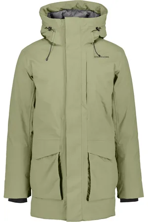 Didriksons Homme, Vestes, Vert, Taille: XL Parka Imperméable avec 8 Poches