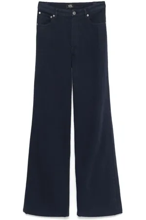 A.P.C. Femme, Jeans, Bleu, Taille: W26 Jean Évasé en Denim