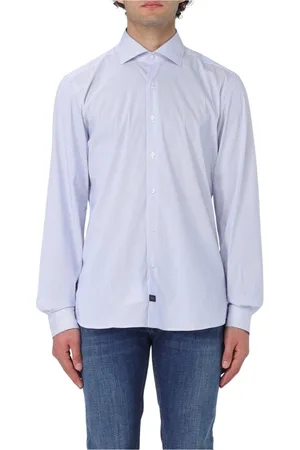 FAY Homme, Chemises, Bleu, Taille: 3XL Chemise à Rayures