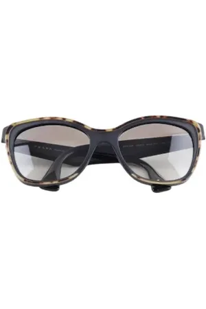 Prada Femme, Pre-owned, Noir, Taille: ONE Size Pre-owned Plastique lunettes-de-soleil