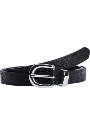 Sunflower Homme, Accessoires, Noir, Taille: 100 CM Ceinture Noire Motif Croc