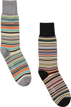Paul Smith Homme, Sous-vêtements, Multicolore, Taille: ONE Size Chaussettes Rayées Multicolores Vibrantes