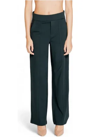 Street one Femme, Pantalons, Noir, Taille: 46 FR L30 Jean en Viscose Vert & Pantalon