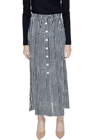 ONLY Femme, Jupes, Multicolore, Taille: 34 FR Jupe Longue en Viscose Noire