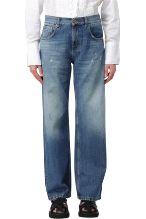 Aspesi Femme, Jeans, Bleu, Taille: W26 Jean Large Bleu Délavé